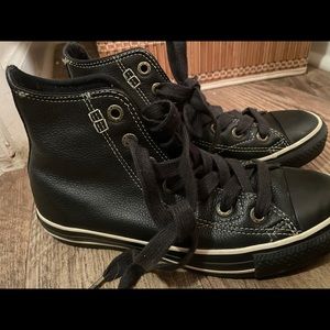Leather converse